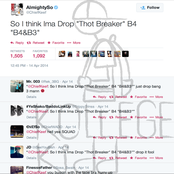 Chief Keef To Drop ‘Thot Breaker’ | Welcome to Kollegekidd.com