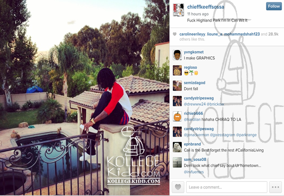 Chief Keef Moves Into New California Mansion, Disses Highland Park