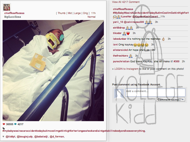 Chief Keef’s Daughter Kay Kay Involved In Car Accident – Welcome To