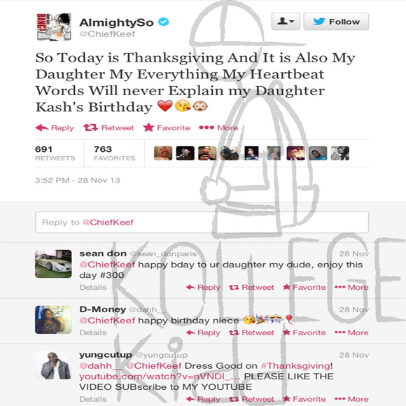 Chief Keef’s Daughter Kay Kay Turns 2 – Welcome To KollegeKidd.com